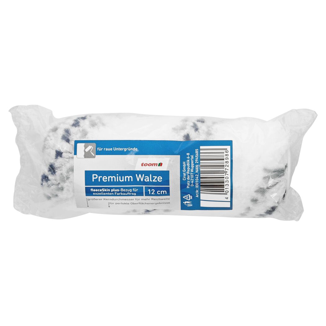 Premium Farbwalze, 12 cm, für raue Untergründe
