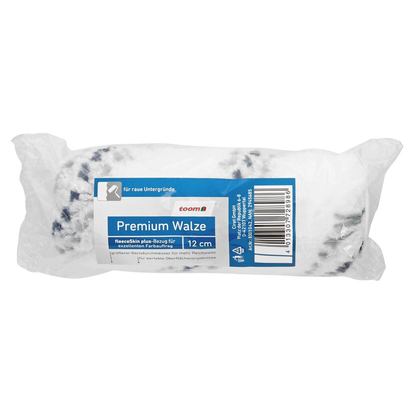Premium Farbwalze, 12 cm, für raue Untergründe
