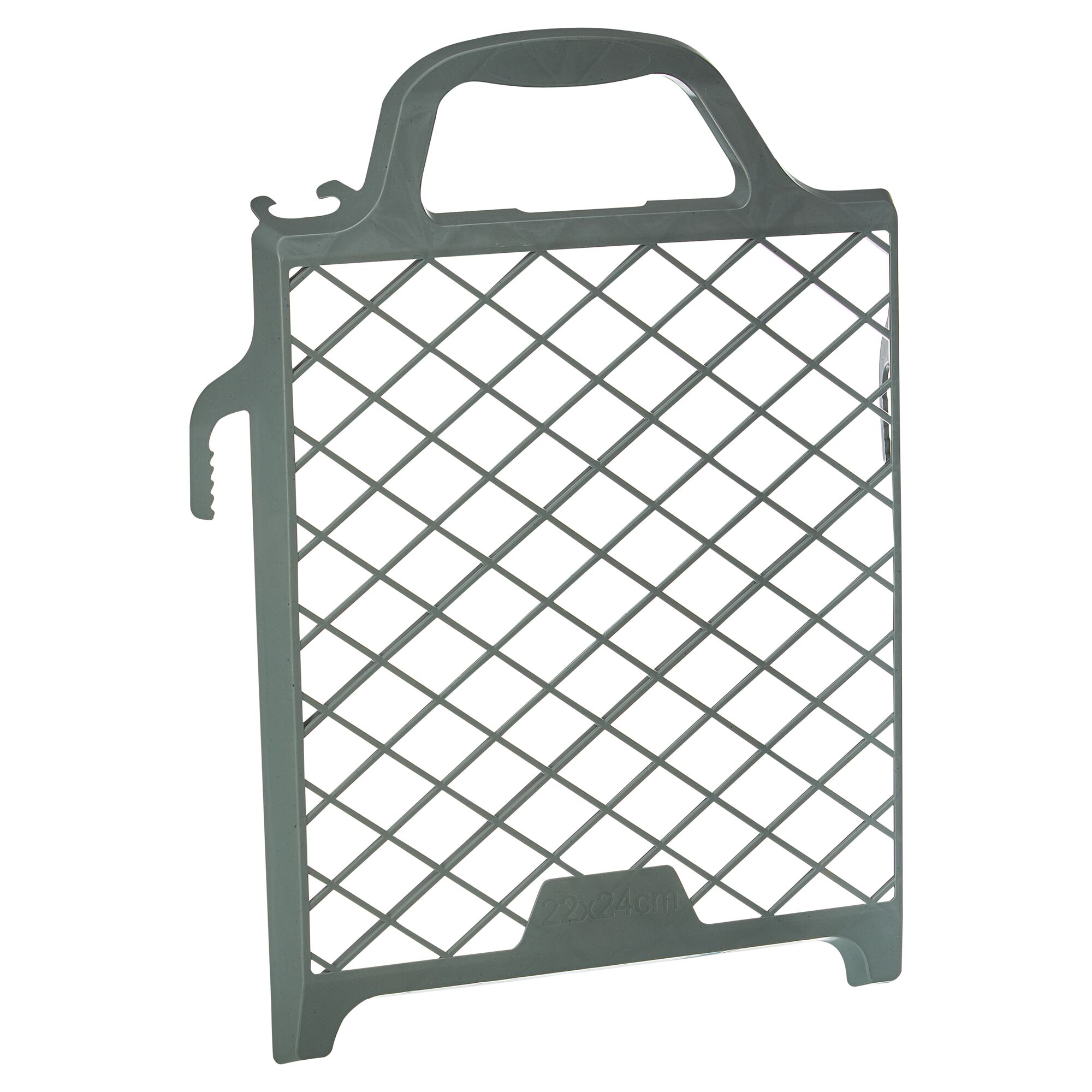 Graues Abstreifgitter 22 x 24 cm