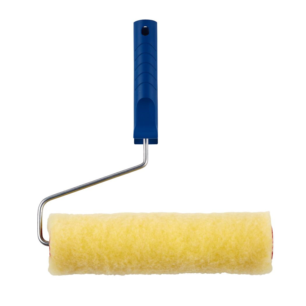 Farbrolle mit blauem Griff