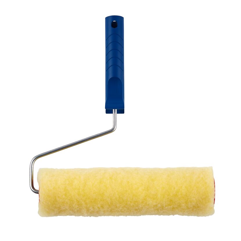 Farbrolle mit blauem Griff