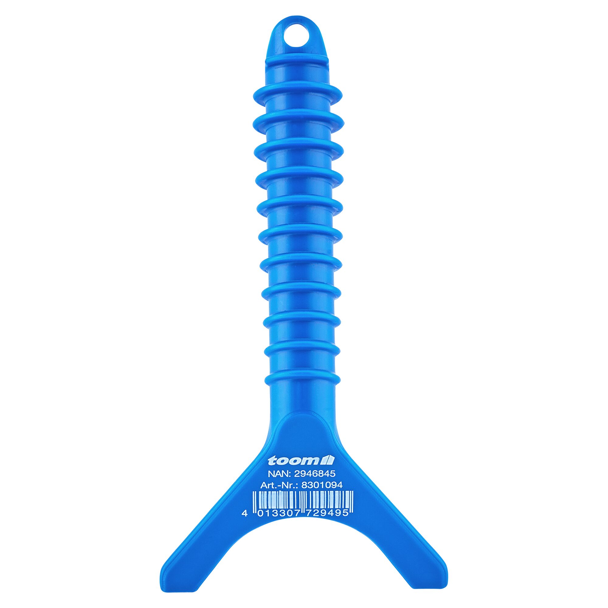 Blauer Farbrollen-Abzieher aus Kunststoff