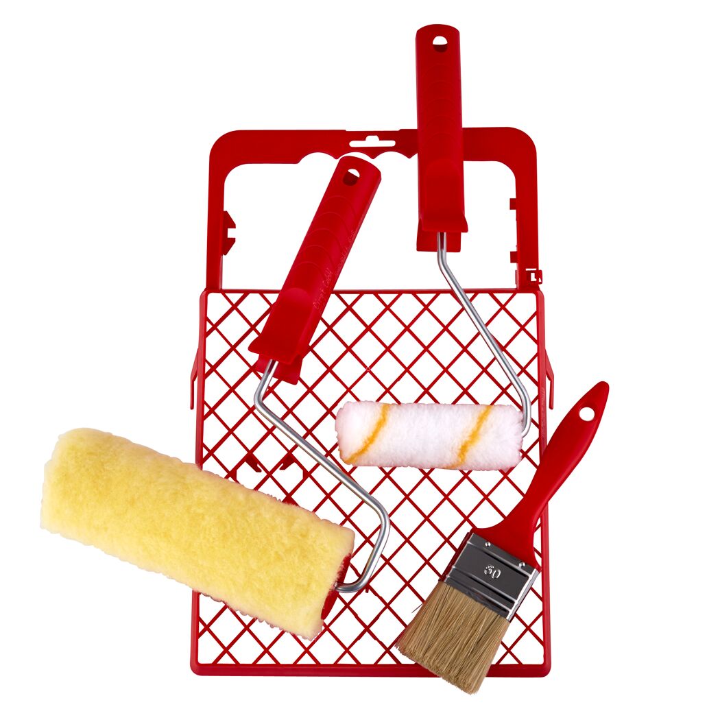Farbroller-Set mit Pinsel und Abroller