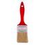 Flacher Pinsel mit rotem Griff