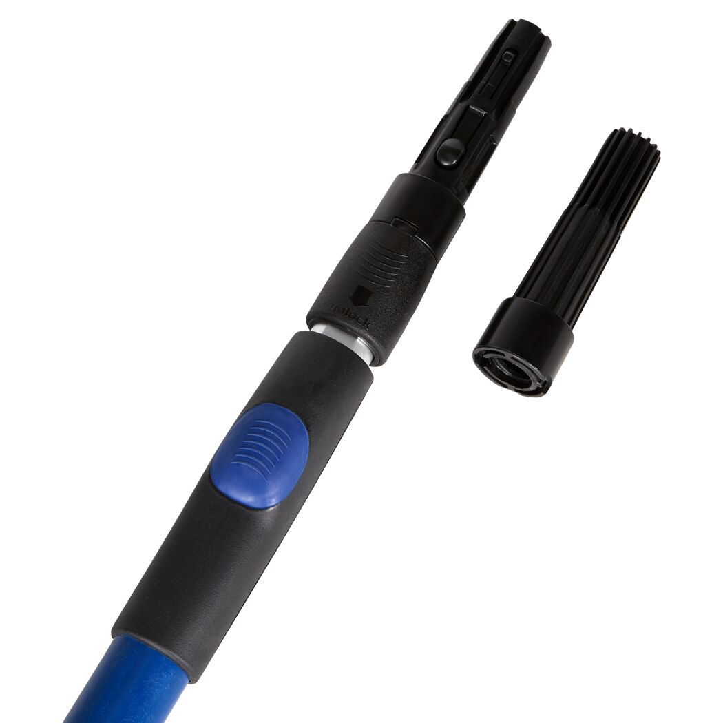 Teleskopstange für Malerarbeiten, blau und schwarz