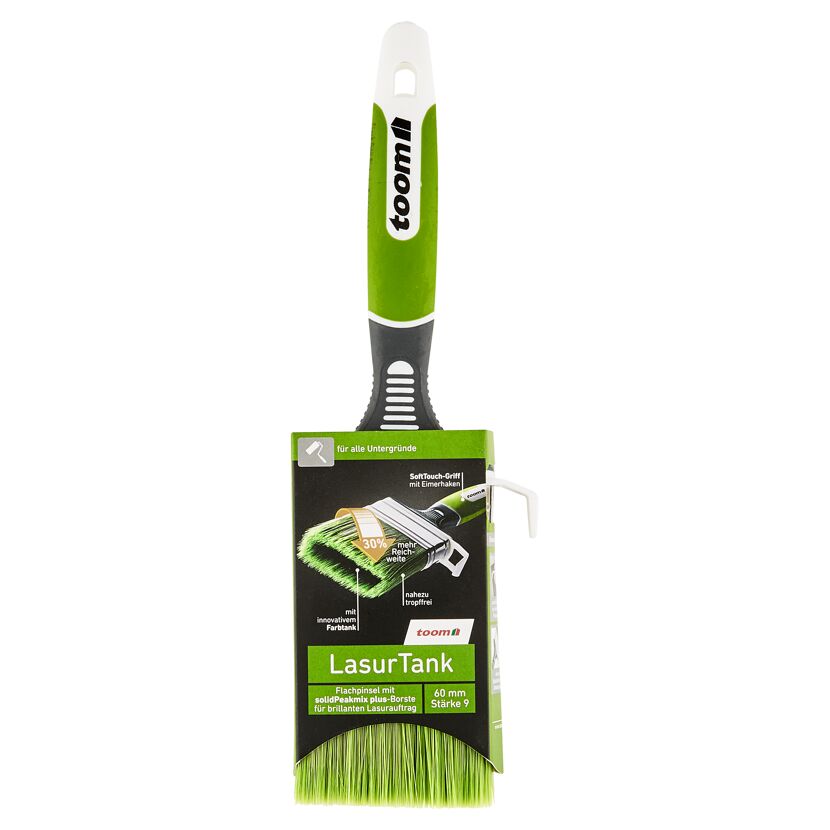 toom LasurTank Flachpinsel 60 mm Stärke 9