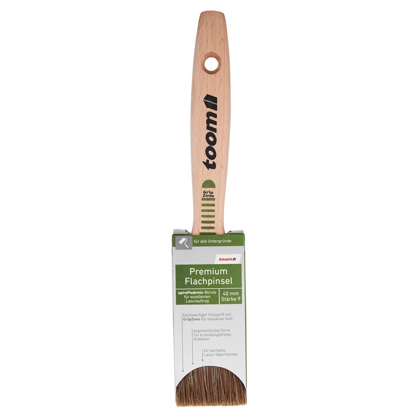 toom Premium Flachpinsel 40 mm Stärke 9
