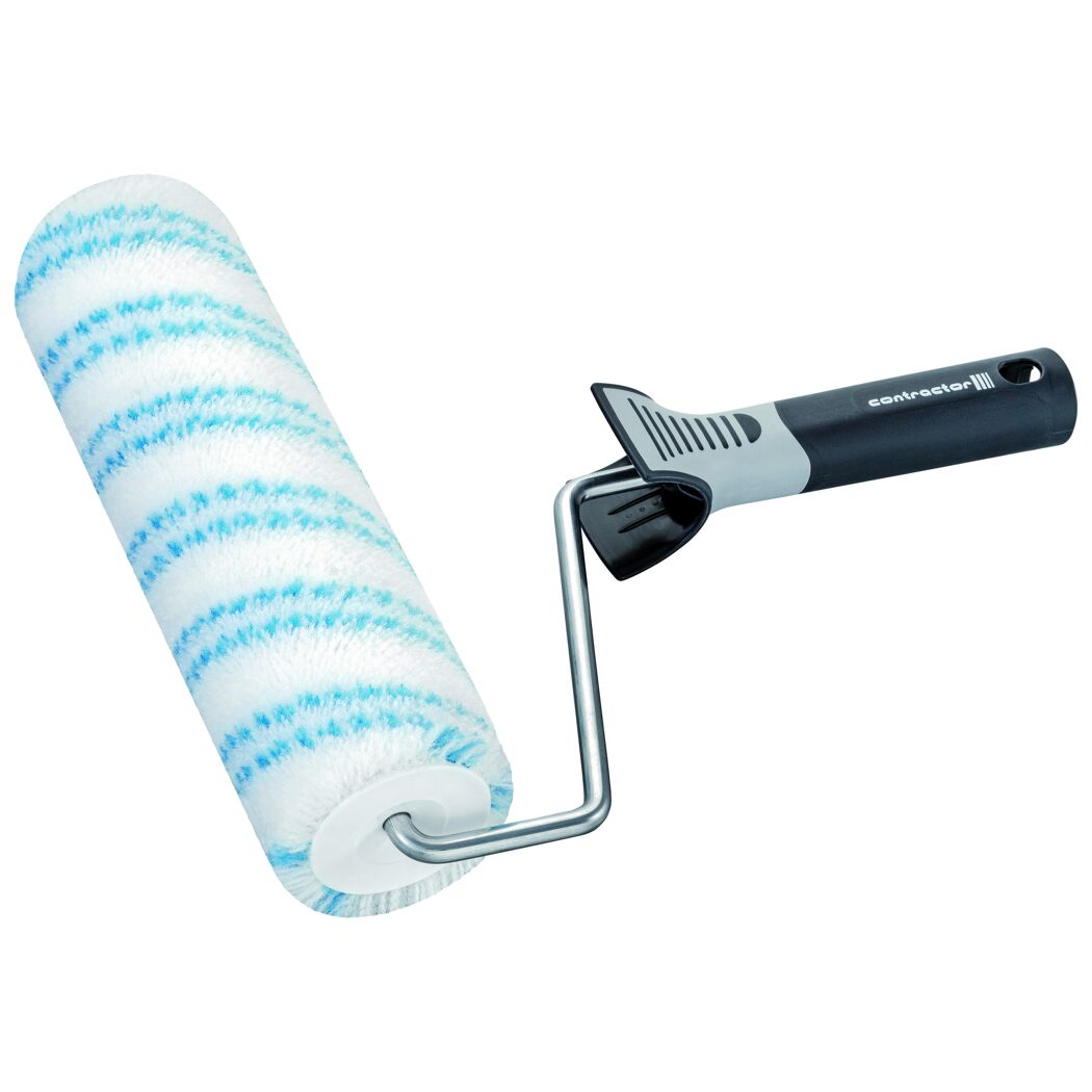 Profi-Malerrolle mit blau-weißem Bezug