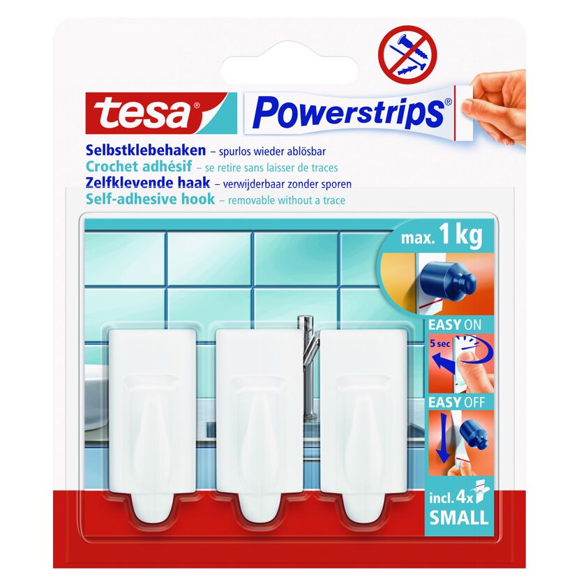 Tesa Powerstrips selbstklebende Haken