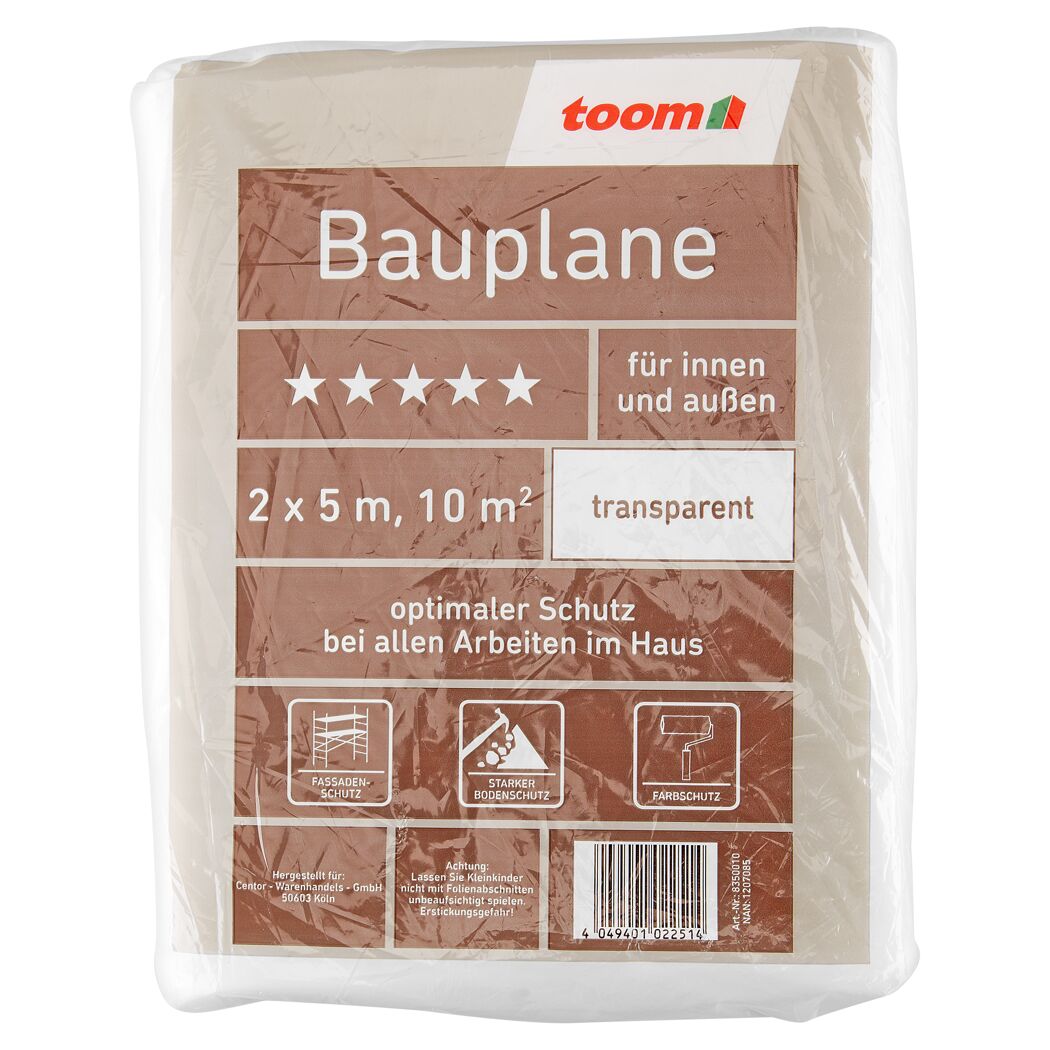 Bauplane "Profi" 2 x 5 m