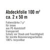 Abdeckfolie 100 m² aus PE-Kunststoff, transparent