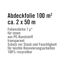 Abdeckfolie 100 m² aus PE-Kunststoff, transparent