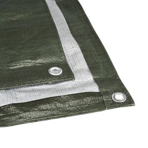 Gewebeplane Polyethylen grün/silbern 2 x 3 m