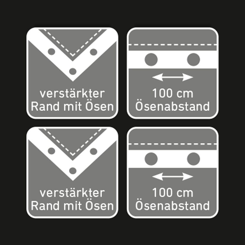 Gewebeplane extra stark 3 x 4 m 120 g/m²