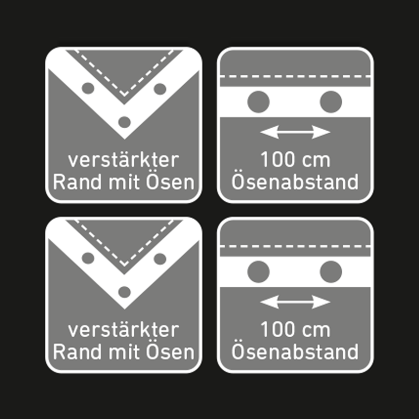 Gewebeplane extra stark 4 x 5 m 120 g/m²