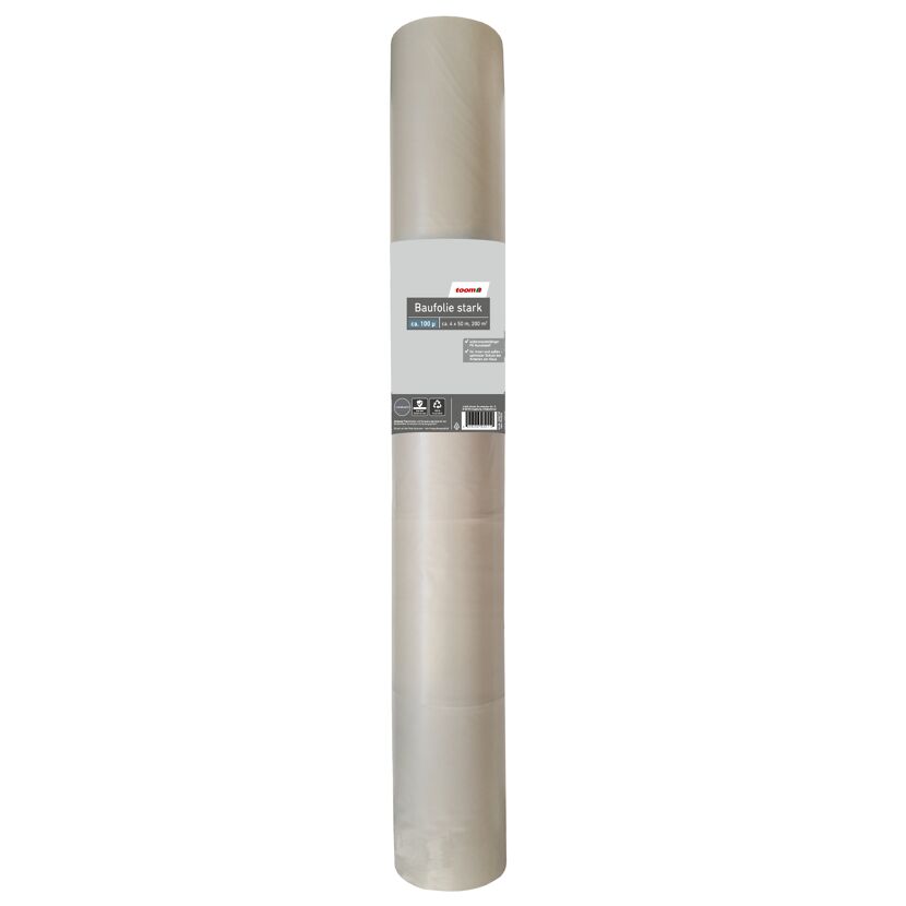 Baufolie stark 4 x 50 m 100 g/m² transluzent