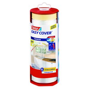 Tesa Easy Cover Folie und Abdeckband im Abroller 2,6 x 17 m