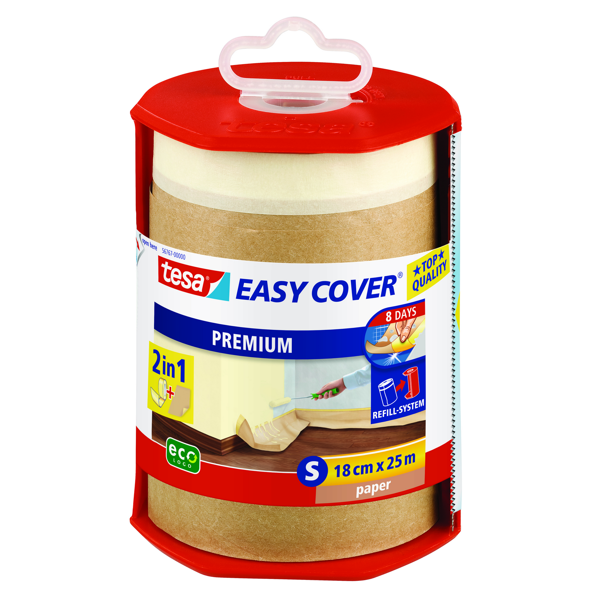 Tesa Papier und Abdeckband „Easy Cover“ im Abroller + product picture
