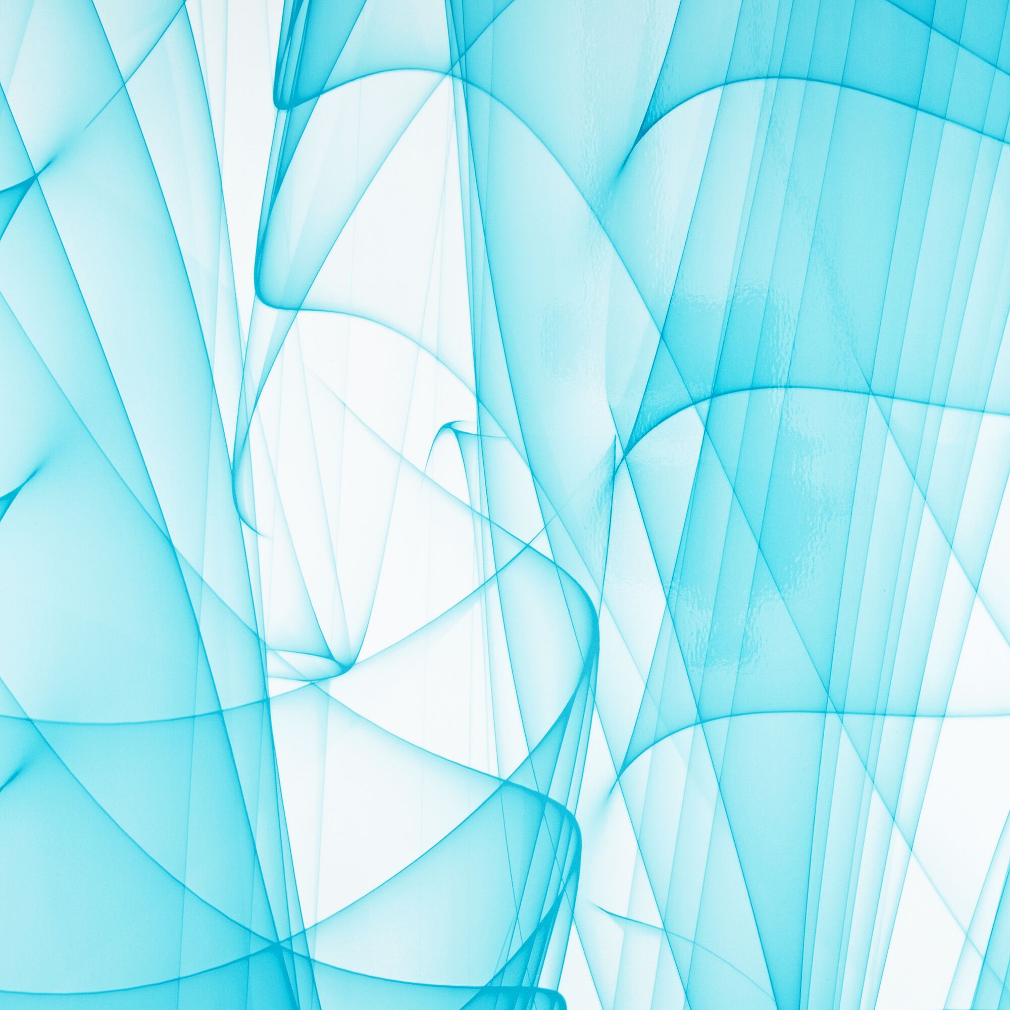Abstrakte blaue Linien auf weißem Hintergrund