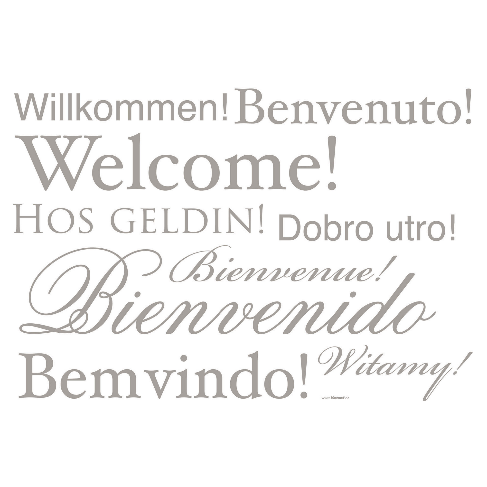 Walltattoo 'Welcome' 50 x 70 cm + product picture