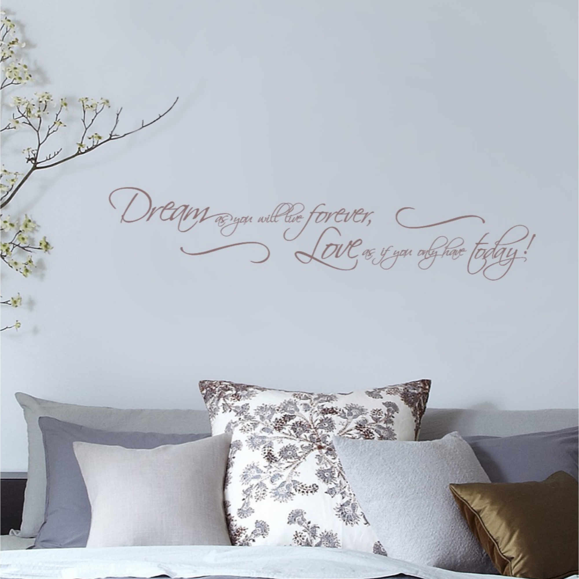 Walltattoo 'Dream as you will' 14 x 70 cm + product picture