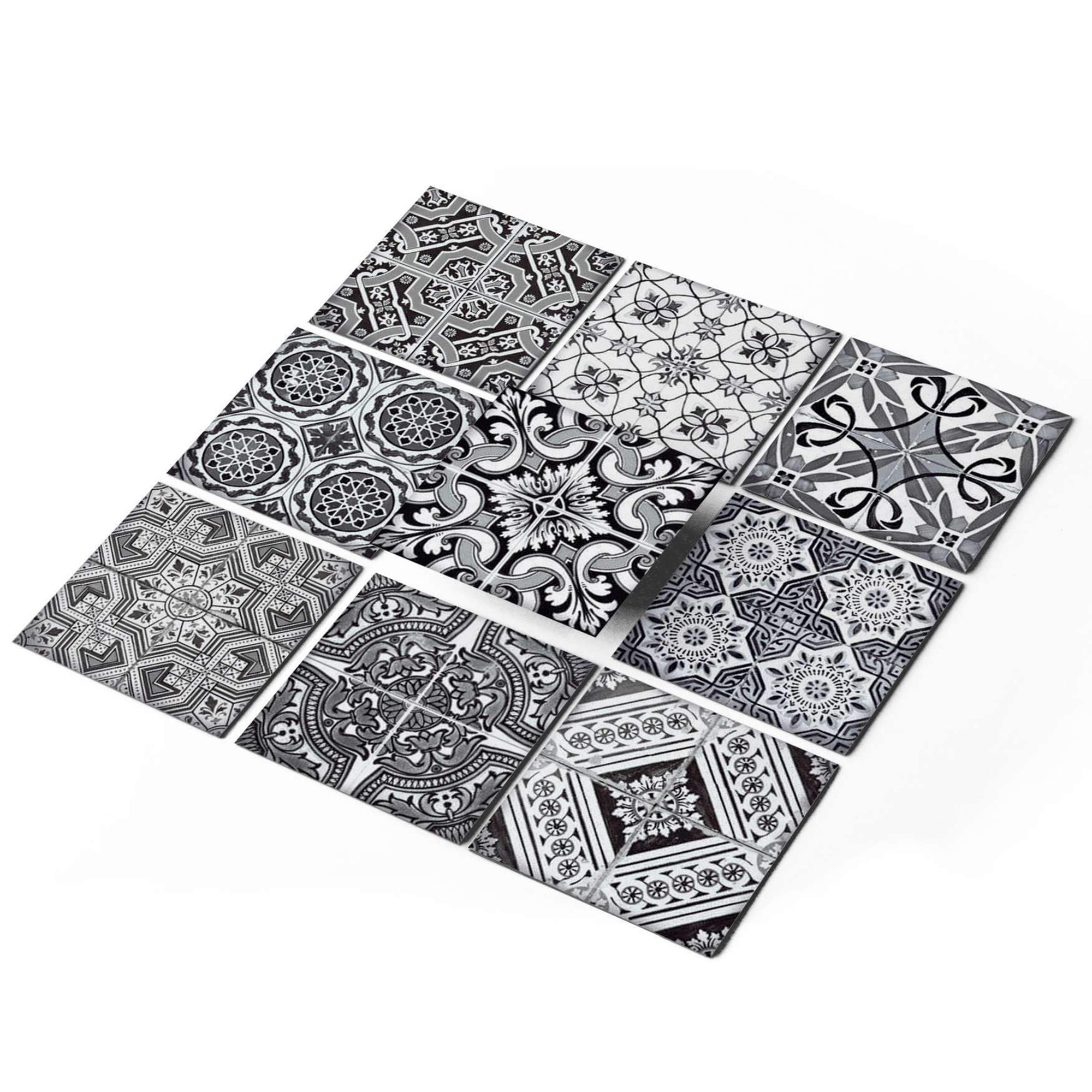Fliesenaufkleber-Set 'Black n White' 10 x 10 cm + product picture