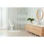 Modernes Badezimmer mit Duschkabine und Waschbeckenunterschrank