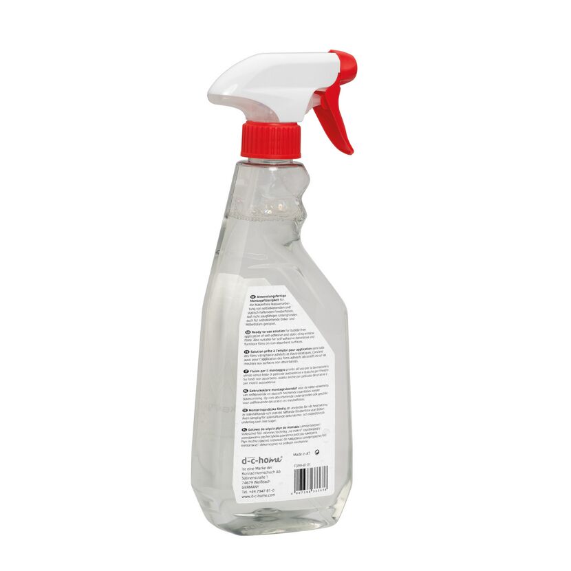 Sprühflasche mit Montageflüssigkeit