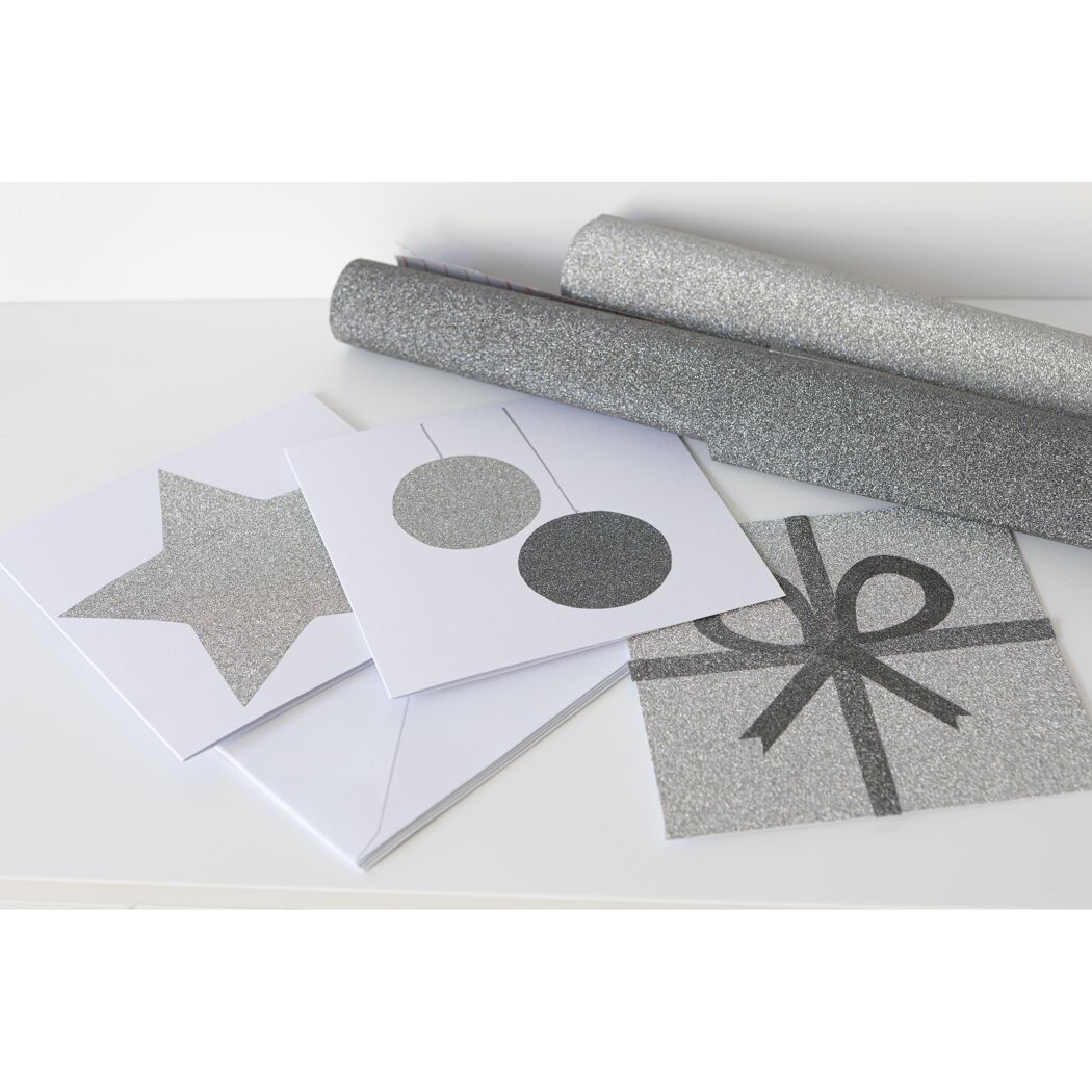 Klebefolie 'Metallic Glitter' anthrazit 45 x 150 cm