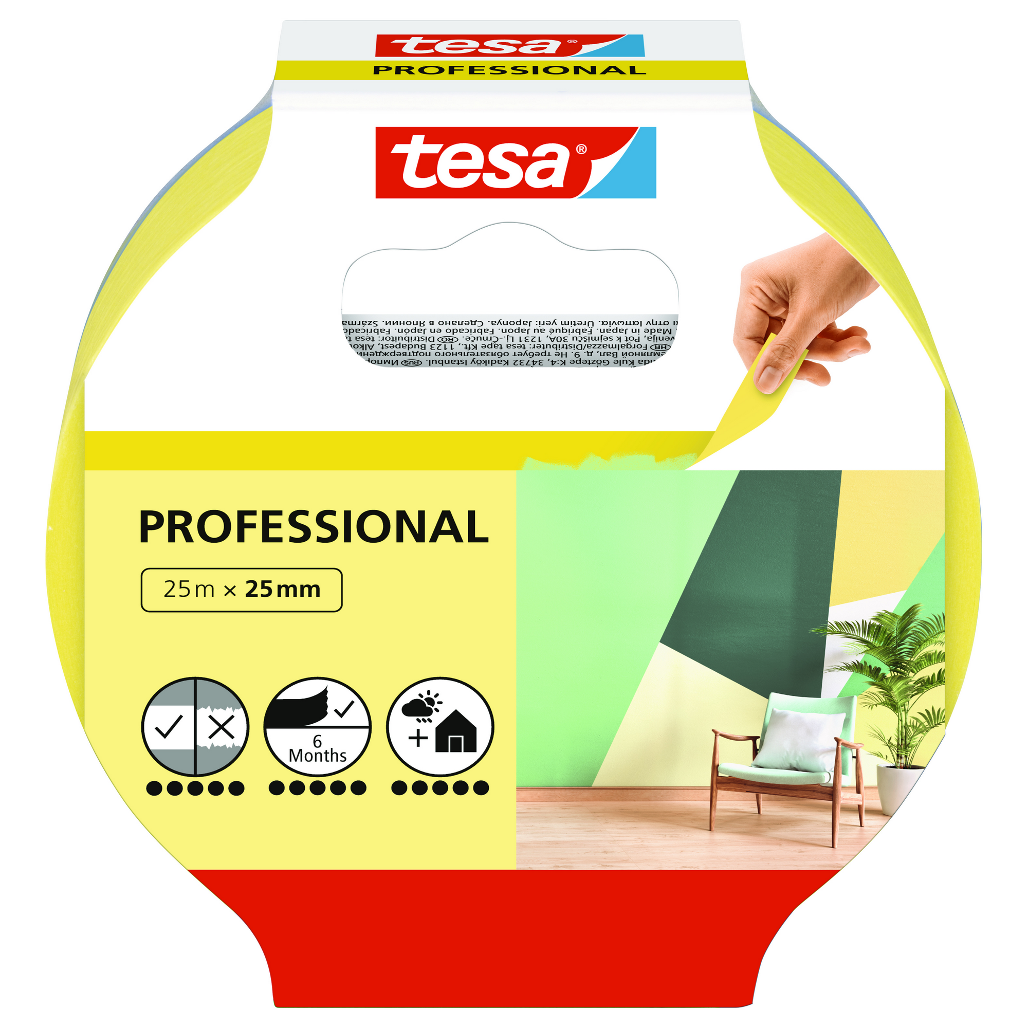 Tesa Profimalerband für innen 2500 x 2,5 cm + product picture