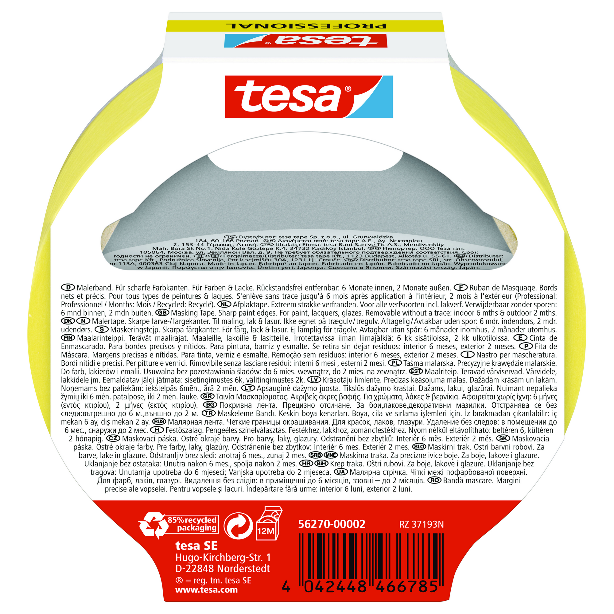 Tesa Profimalerband für innen 2500 x 2,5 cm + product picture
