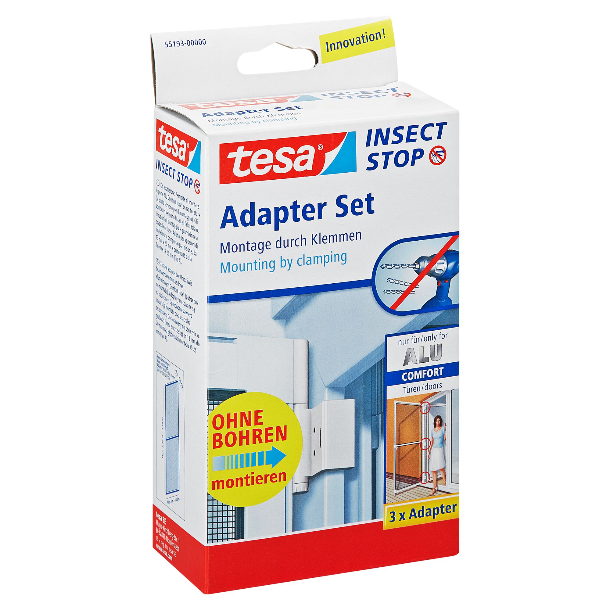 tesa Insect Stop Adapter Set für Alu Comfort Türen