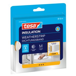Schaumstoffdichtung Universal 'Insulation' weiß 0,6 x 0,9 x 600 cm