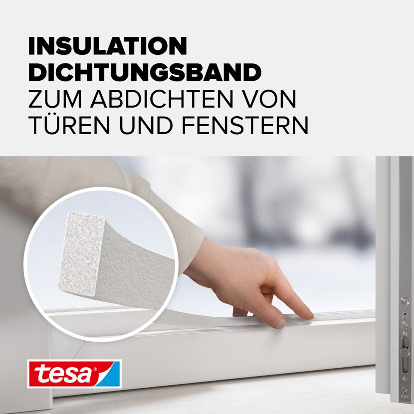 Schaumstoffdichtung Universal 'Insulation' weiß 0,6 x 0,9 x 600 cm