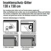 Montage eines Insektenschutz-Gitters mit Schere