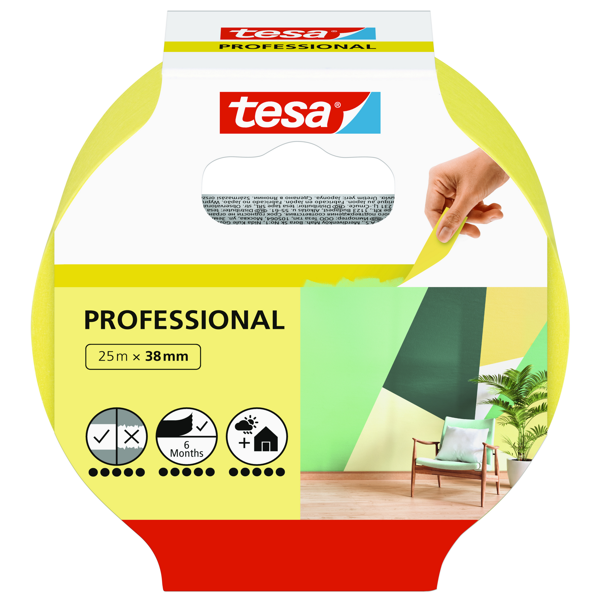 Tesa Profimalerband für innen 2500 x 3,8 cm + product picture