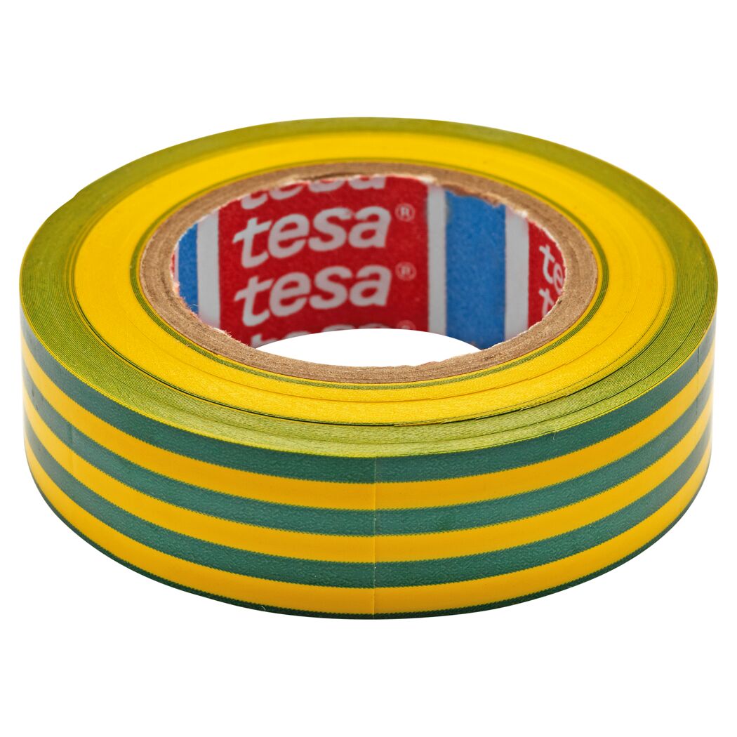 Grünes und gelbes Isolierband von Tesa