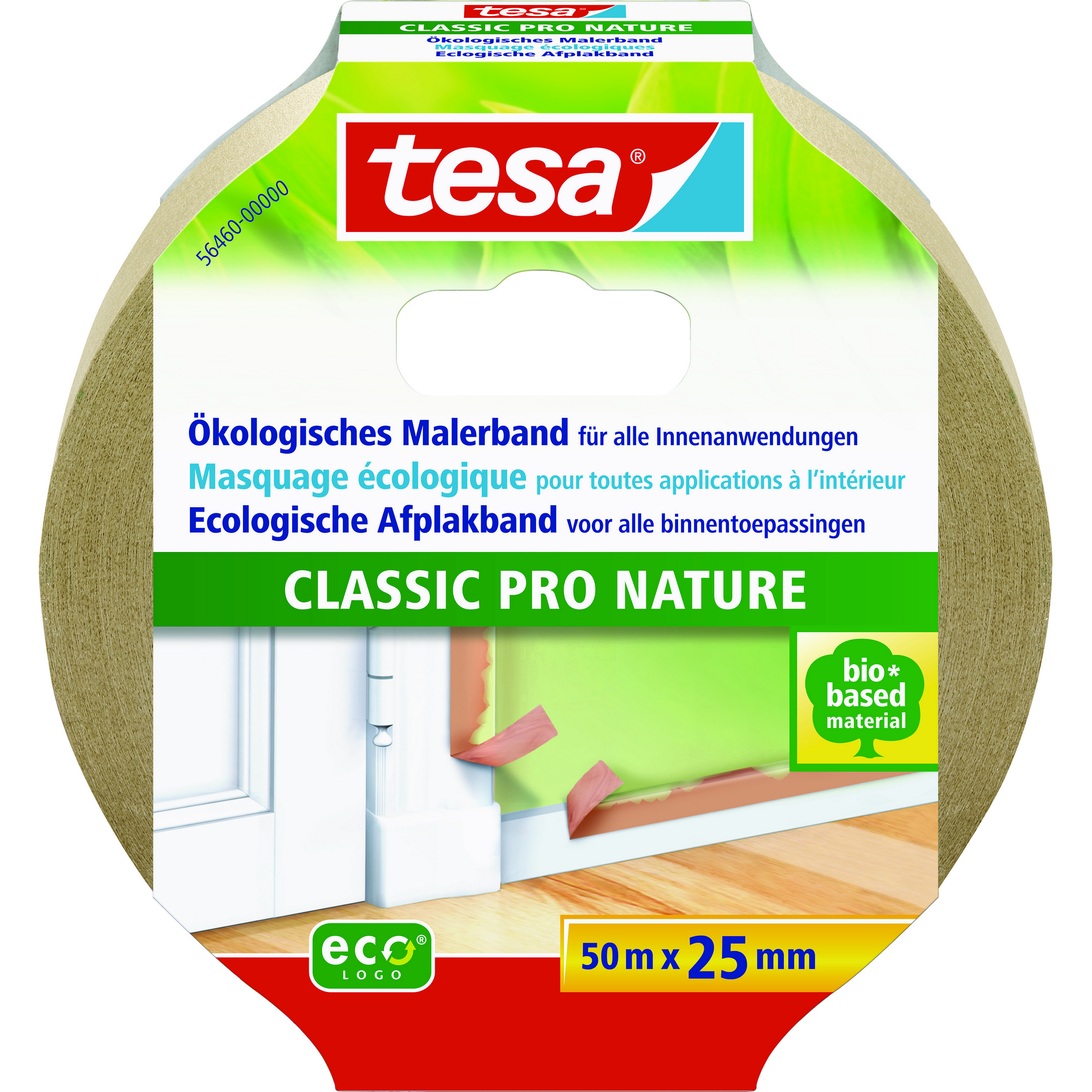 Tesa Malerkrepp Eco Premium 50 m x 2,5 cm beige + product picture
