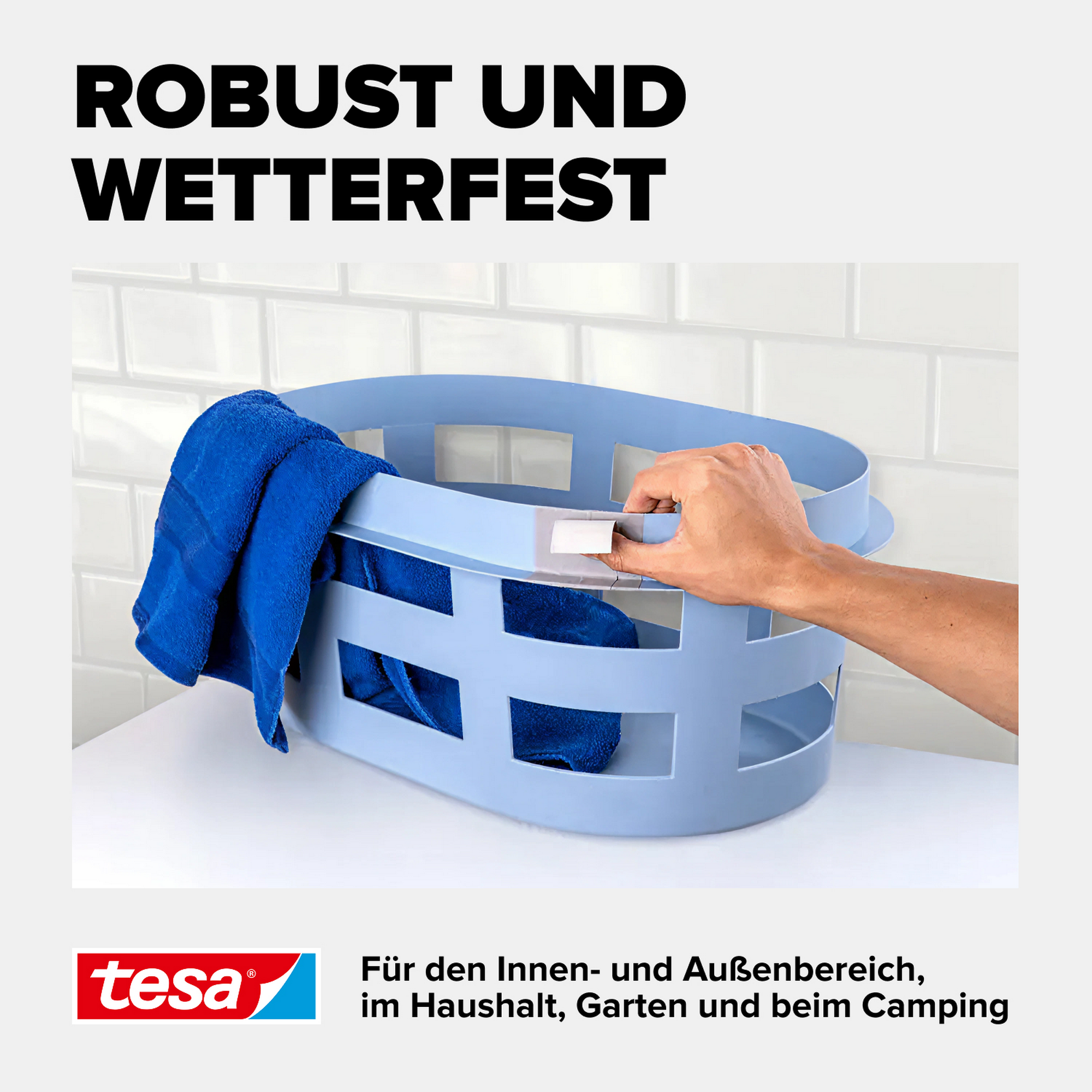 Klebeband 'Removable Repair' grau 10 m