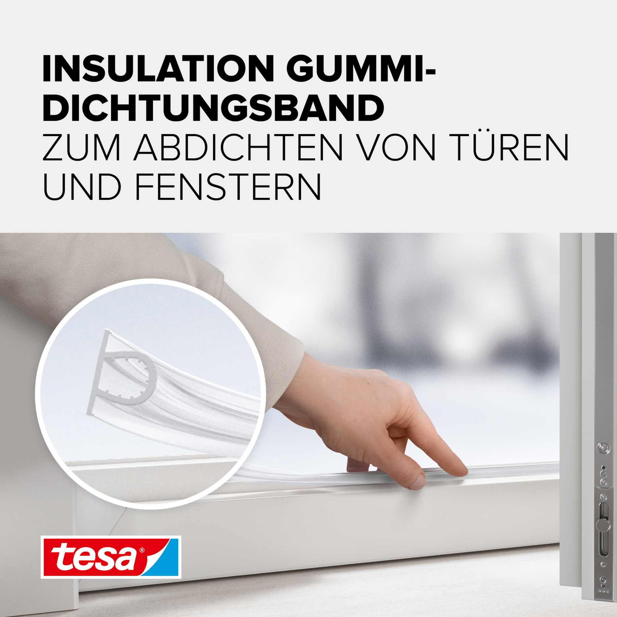 Dichtungsband Silikon 'Insulation' transparent 0,7 x 0,9 x 600 cm