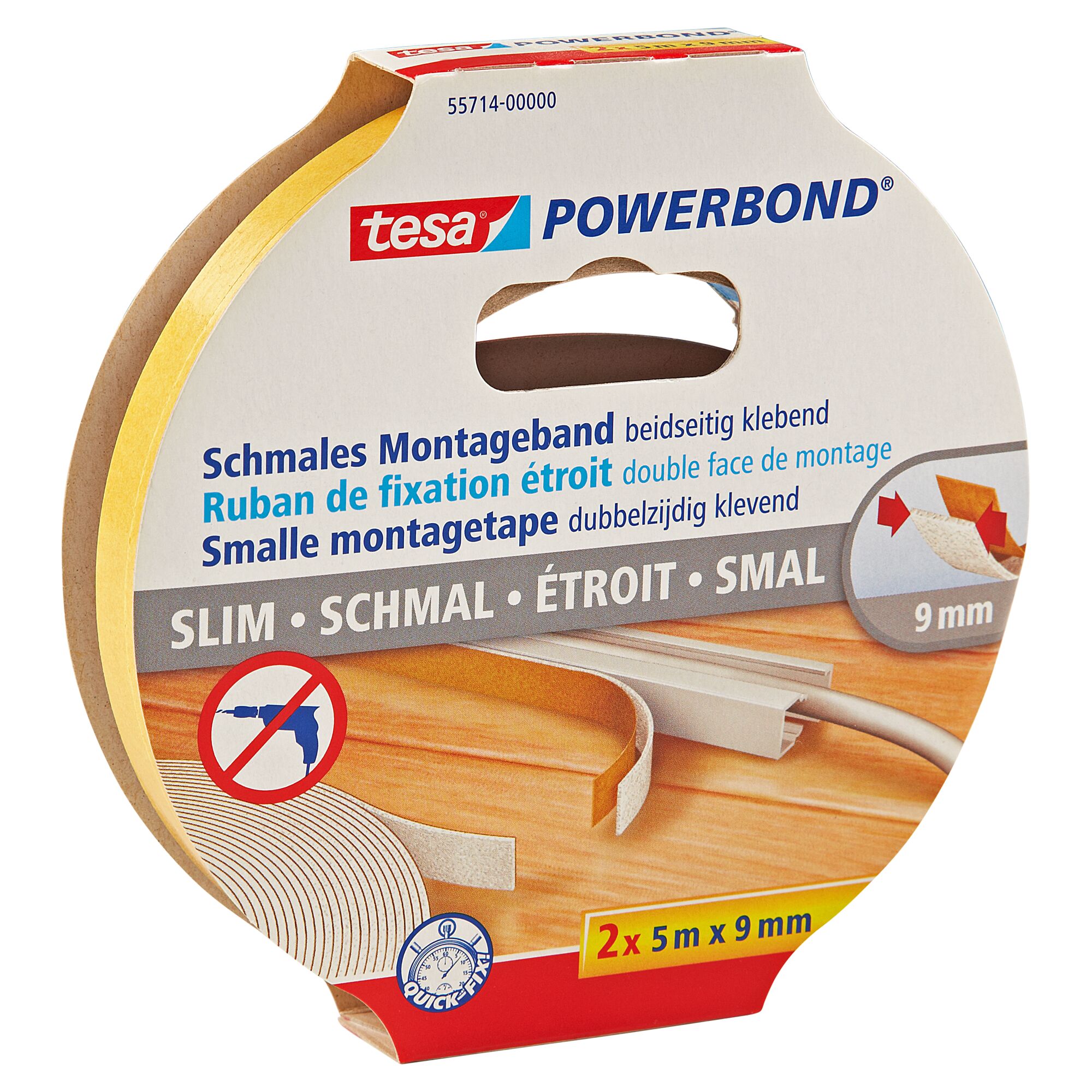 tesa Powerbond Schmales Montageband