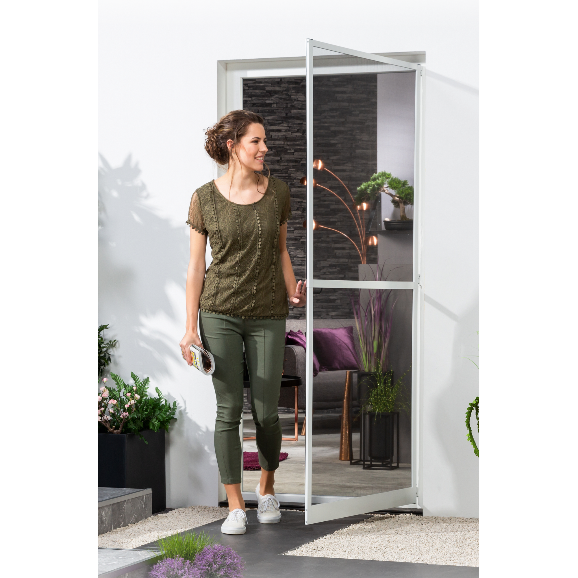 Alu-Bausatz für Türen 'Master Slim Plus' 100 x 210 cm weiß + product picture