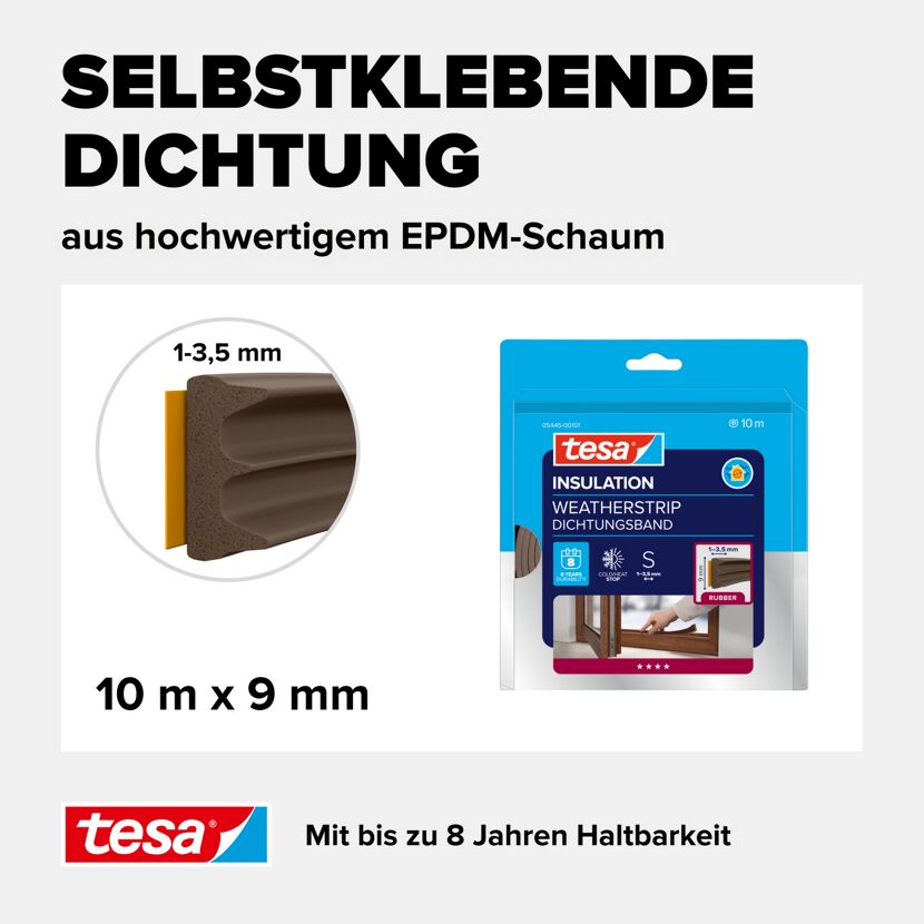 E-Profildichtung 'Insulation' braun 10 m