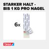 Klebestreifen 'Powerstrips' Tapete/Putz weiß 1 kg 6 Stück