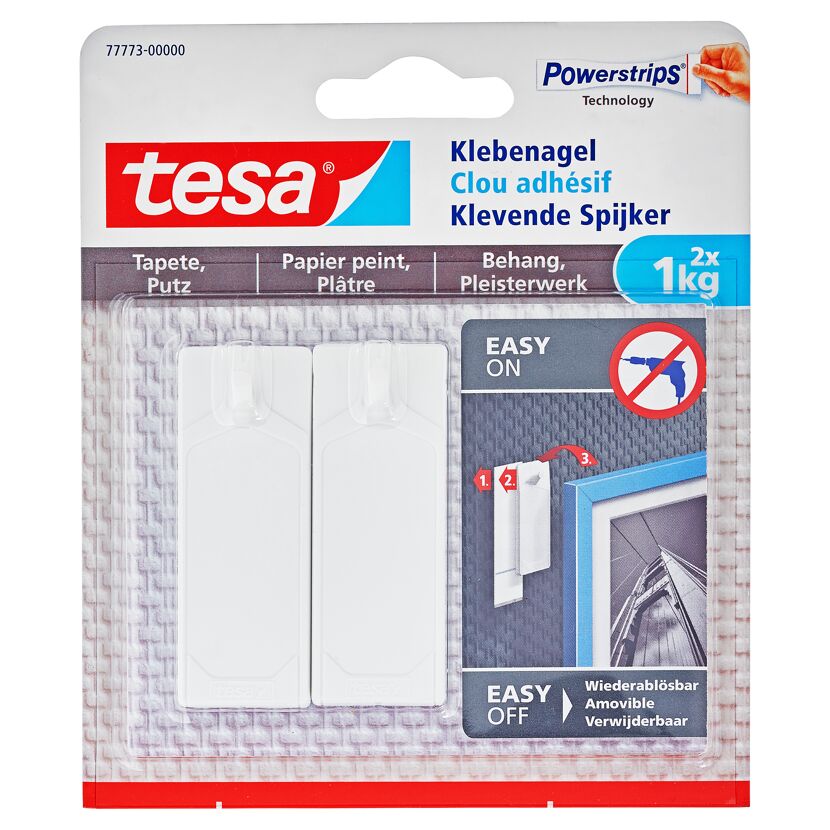 Klebenägel Tapete/Putz weiß 2 Stück 1 kg