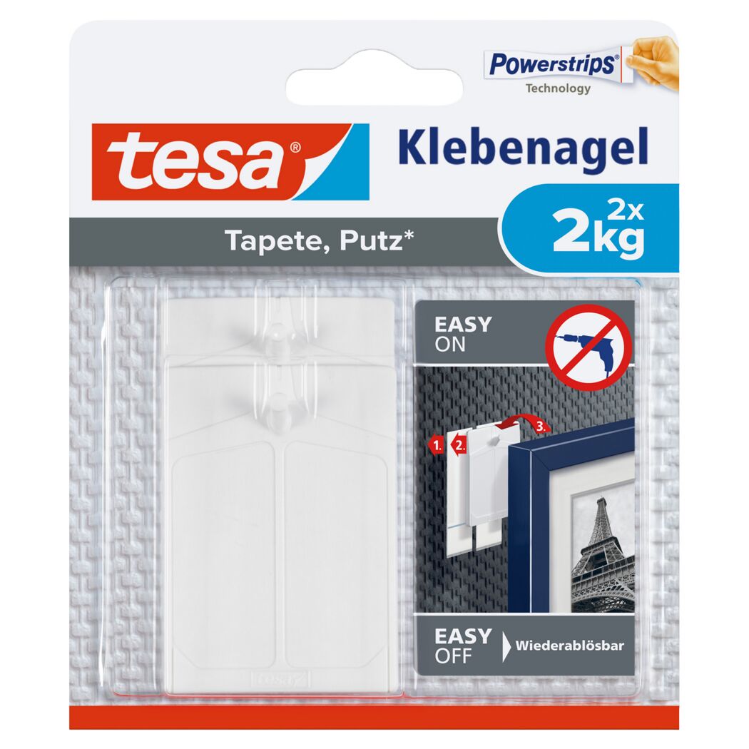 Klebenägel Powerstrips weiß 2 kg 2 Stück
