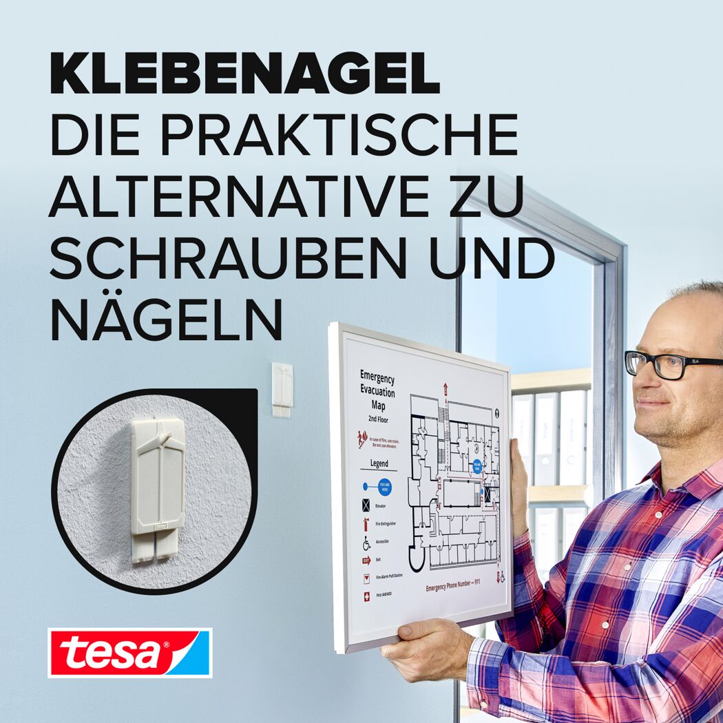 Klebenägel Powerstrips weiß 2 kg 2 Stück