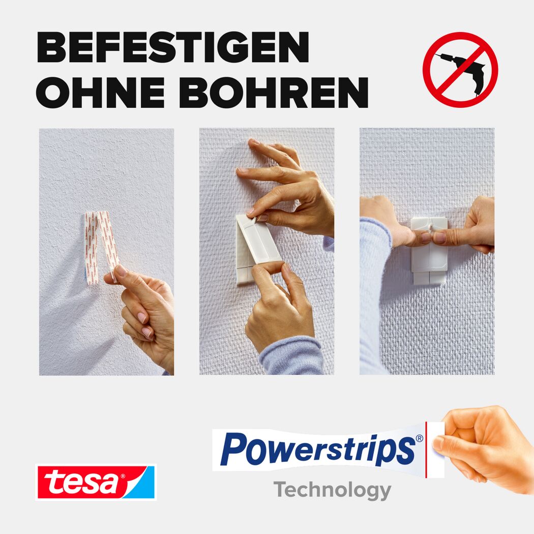 Klebenägel Powerstrips weiß 2 kg 2 Stück