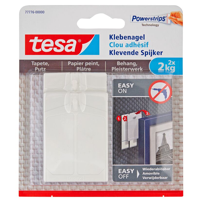 Tesa Klebenagel Powerstrips 2 kg, 2 Stück