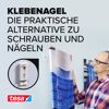 Klebenägel verstellbar Tapete/Putz weiß 2 Stück 2 kg